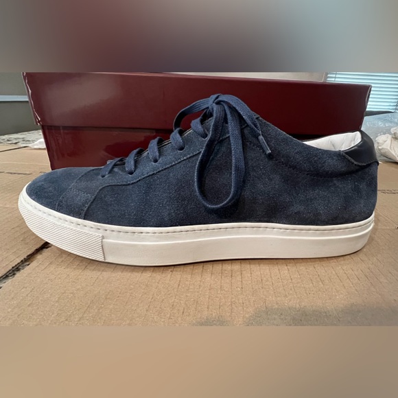 To Boot New York Adam Derrick Pacer Blue Suede Sneaker - Picture 4 of 16